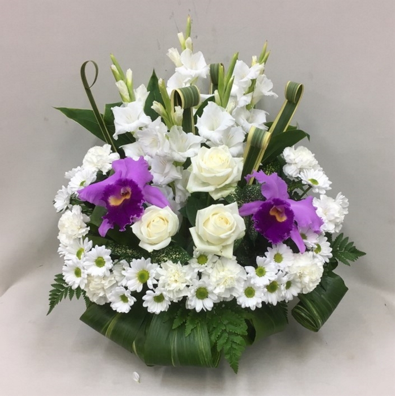 【御供】エターナルリング_カトレアのアレンジメント_60_DS-OS