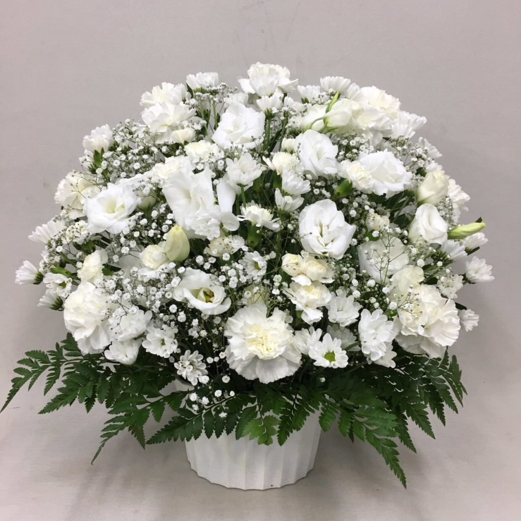 【御供】トルコキキョウとカスミソウのアレンジメント_50_SP-OS