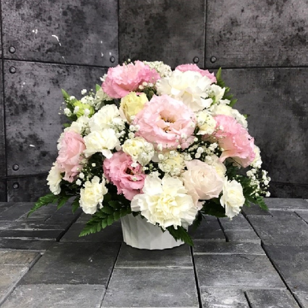 【御供】カーネーションとカスミソウのアレンジメントWP_26_MS-OS