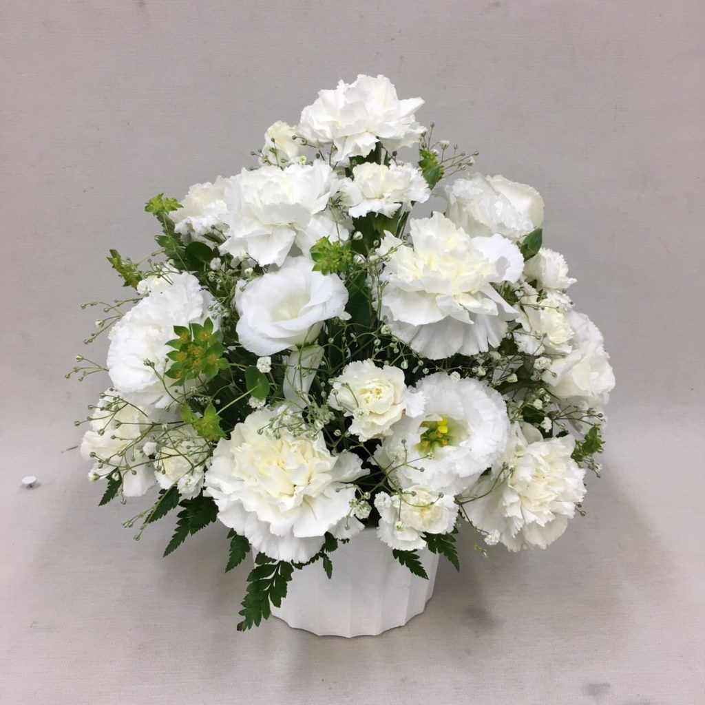 【御供】トルコキキョウとカーネーションのアレンジメント_30_MS-OS