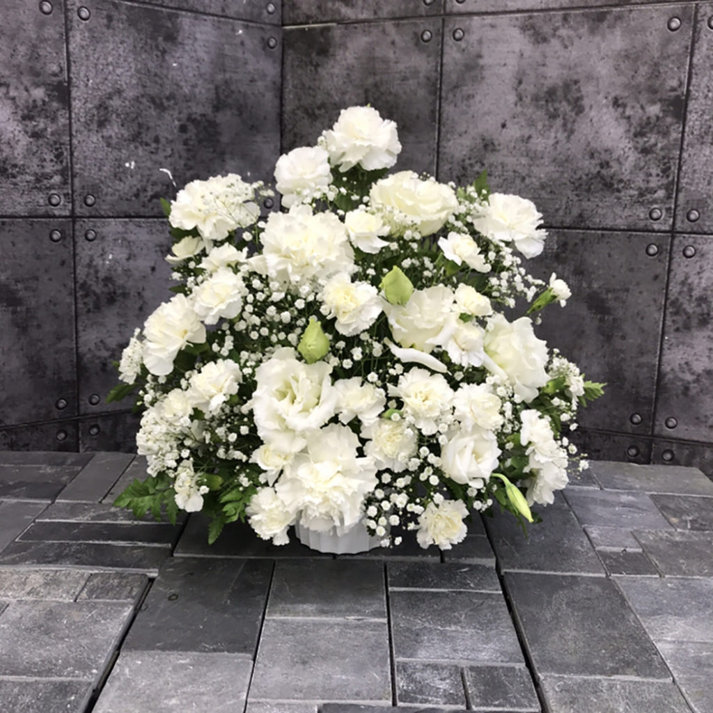 【御供】カーネーションとカスミソウのアレンジメントW_40_SP-OS