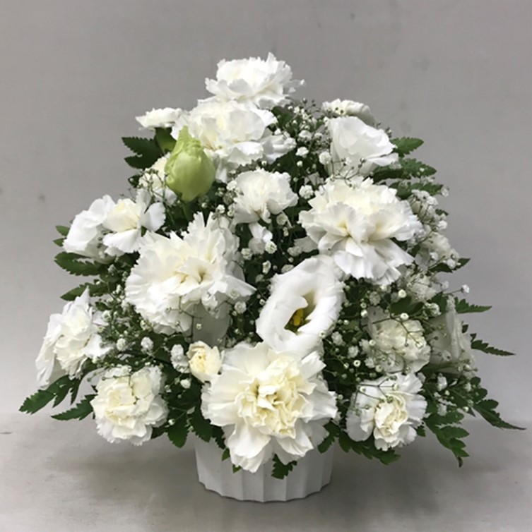 【御供】カーネーションとカスミソウのアレンジメントW_26_SP-OS