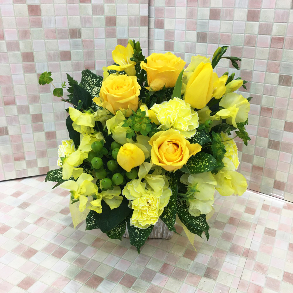 シングルイエロー　クラシック　アレンジメント