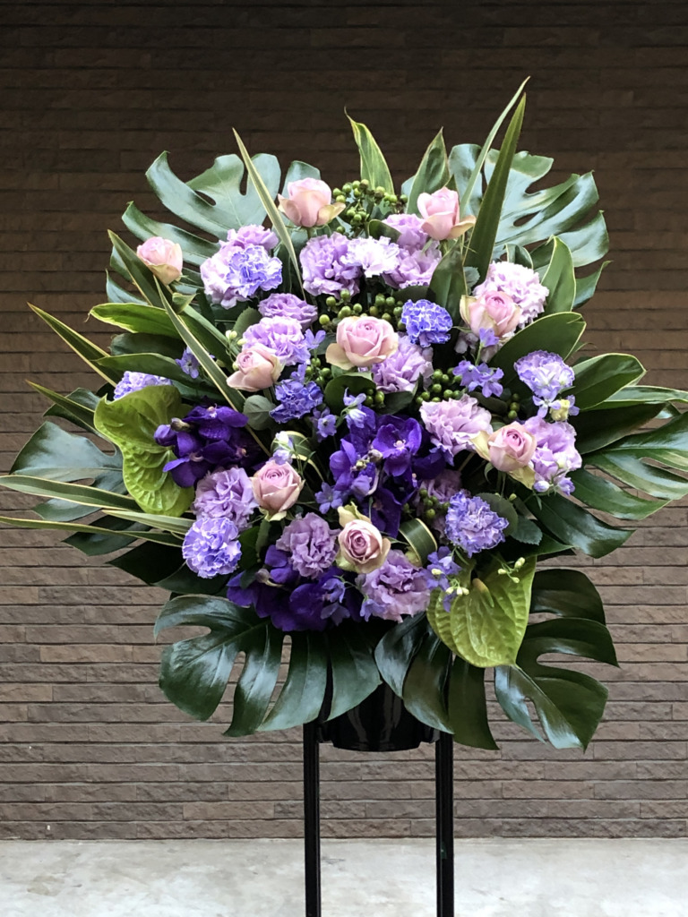 パープル黒パイプ1段スタンド（H175)