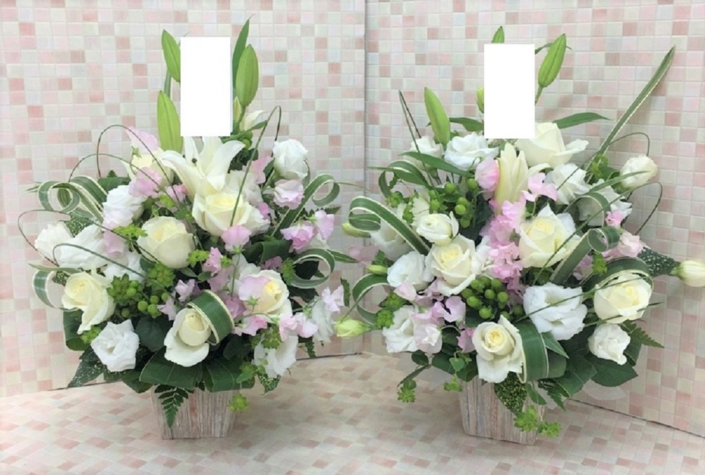 一対のお供えアレンジメントW　705（H40）