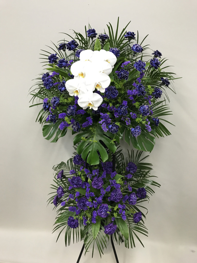 高貴de豪華なバイオレッドスタンド(胡蝶蘭2段H190）