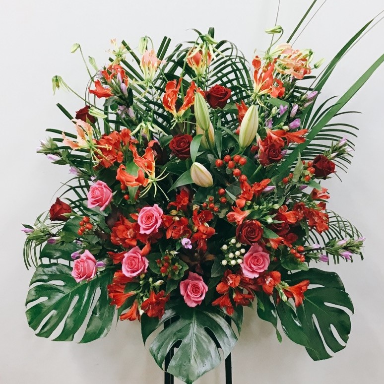 開店祝い用スタンド花(1段)