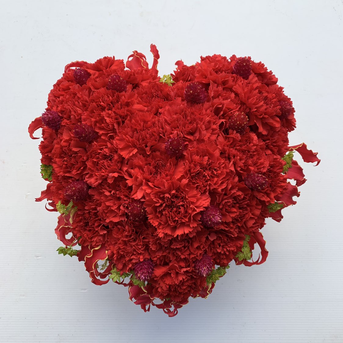 【特別】ハートonファイヤーspecialアレンジメント (H35)